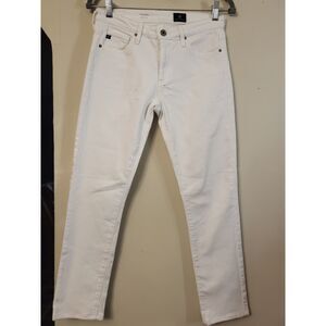 Adriano Goldschmied The Prima White Cigarette Leg Jeans Women 26 Regular Skinny